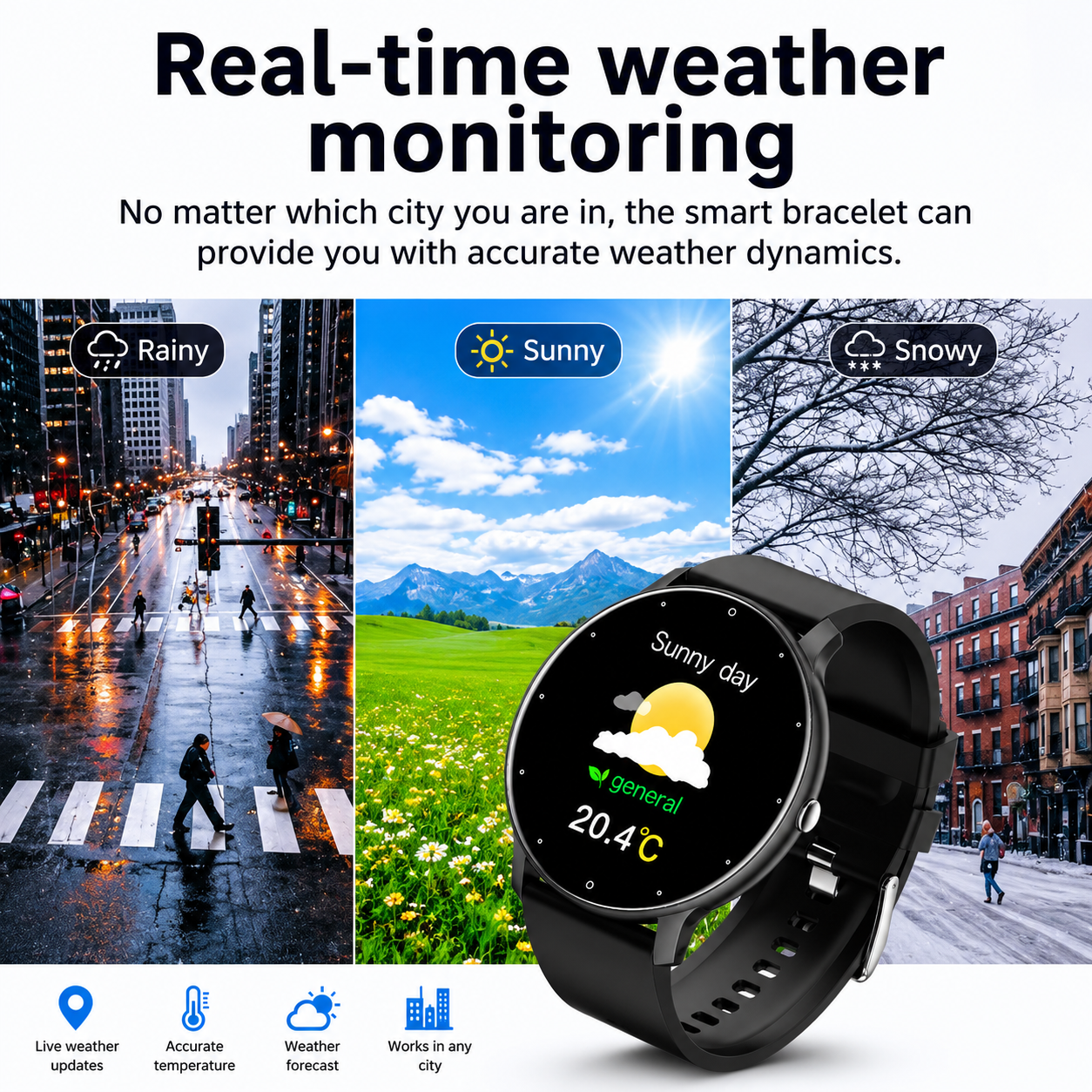 LIGE Bluetooth Smart Watch for Men & Women