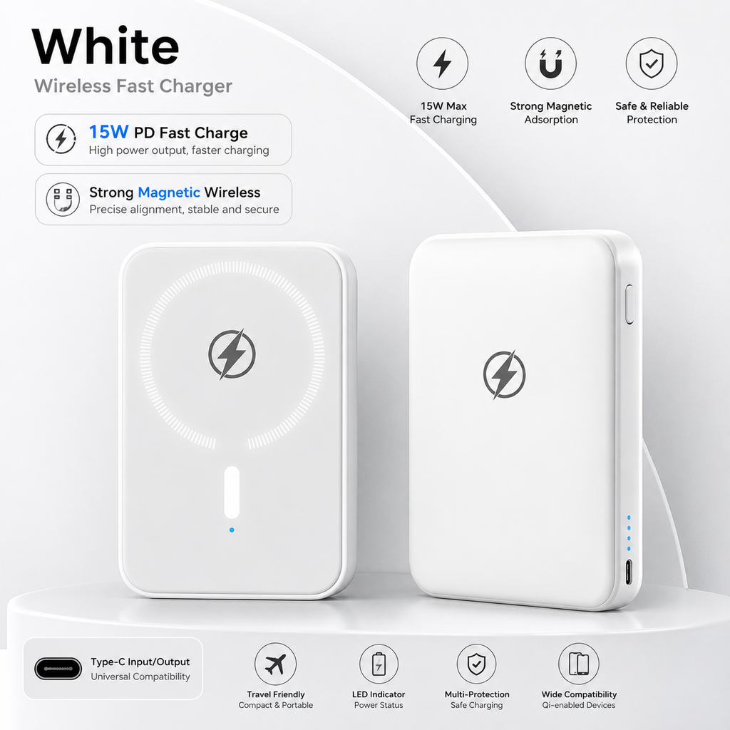 Lithium polymer wireless power bank for iphone