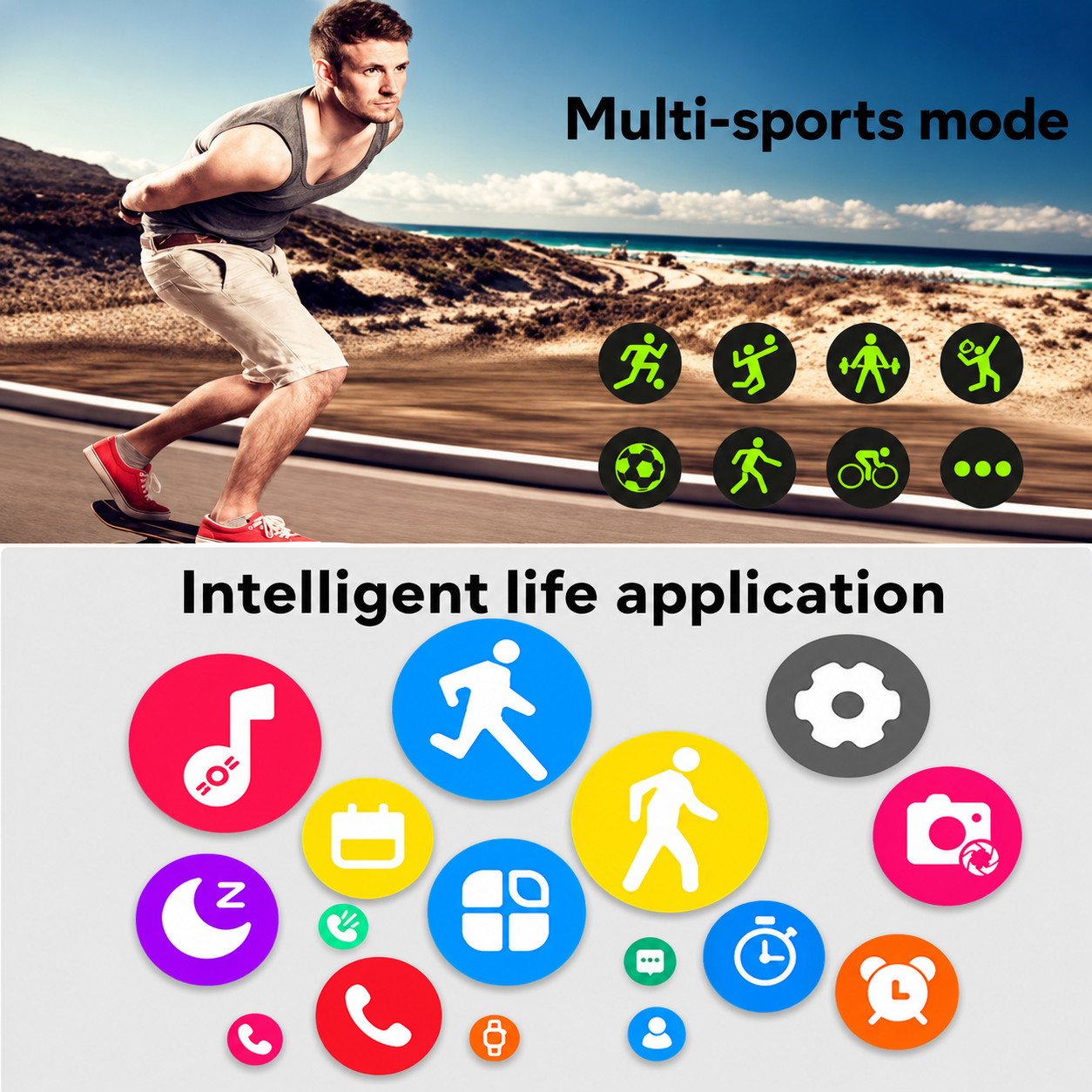 Gym smart watch for men or women