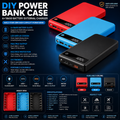 DIY 6×18650 Power Bank Case with LCD Display – Micro USB & Type-C Battery Box