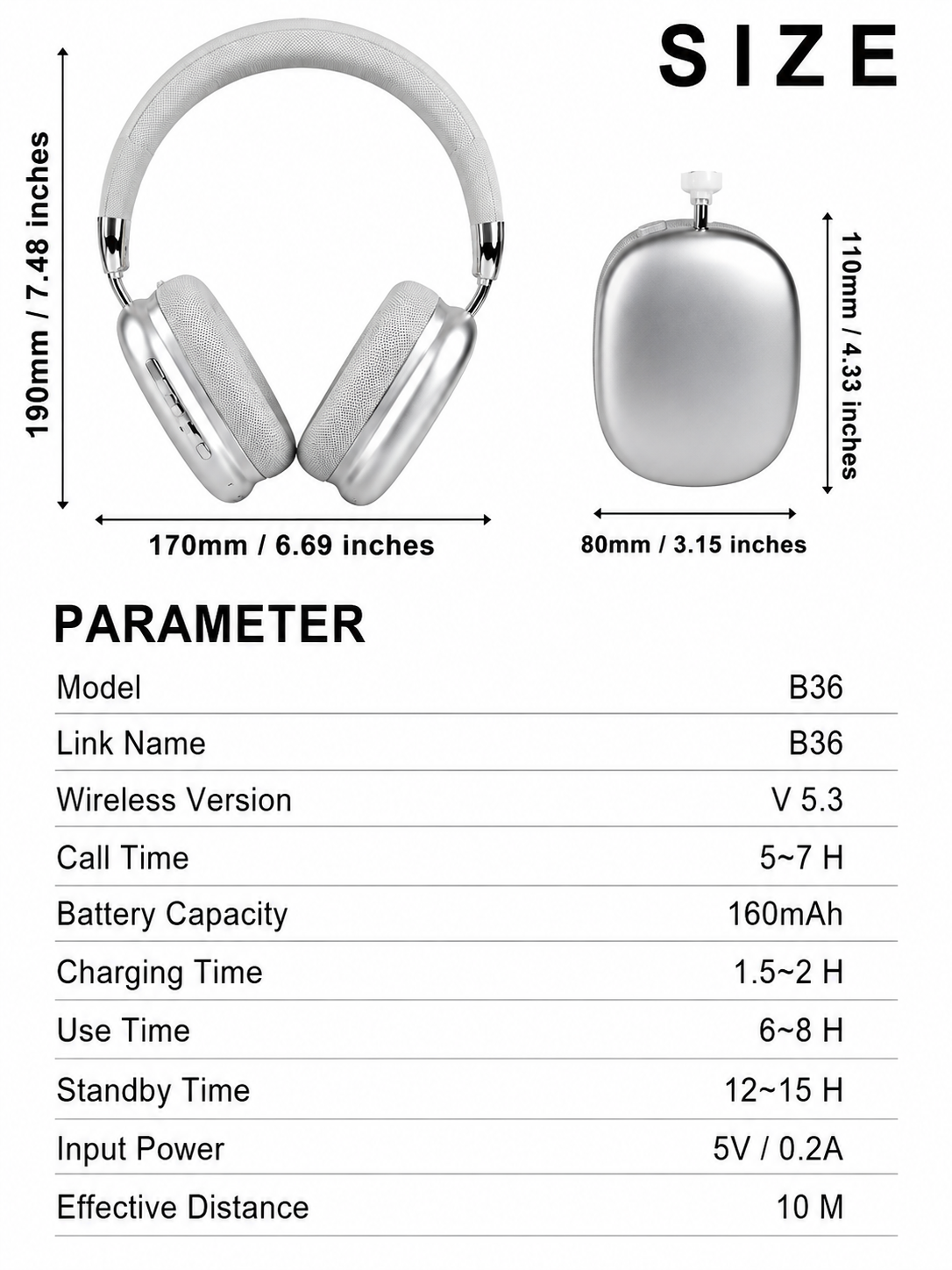 B36 ANC Headphones