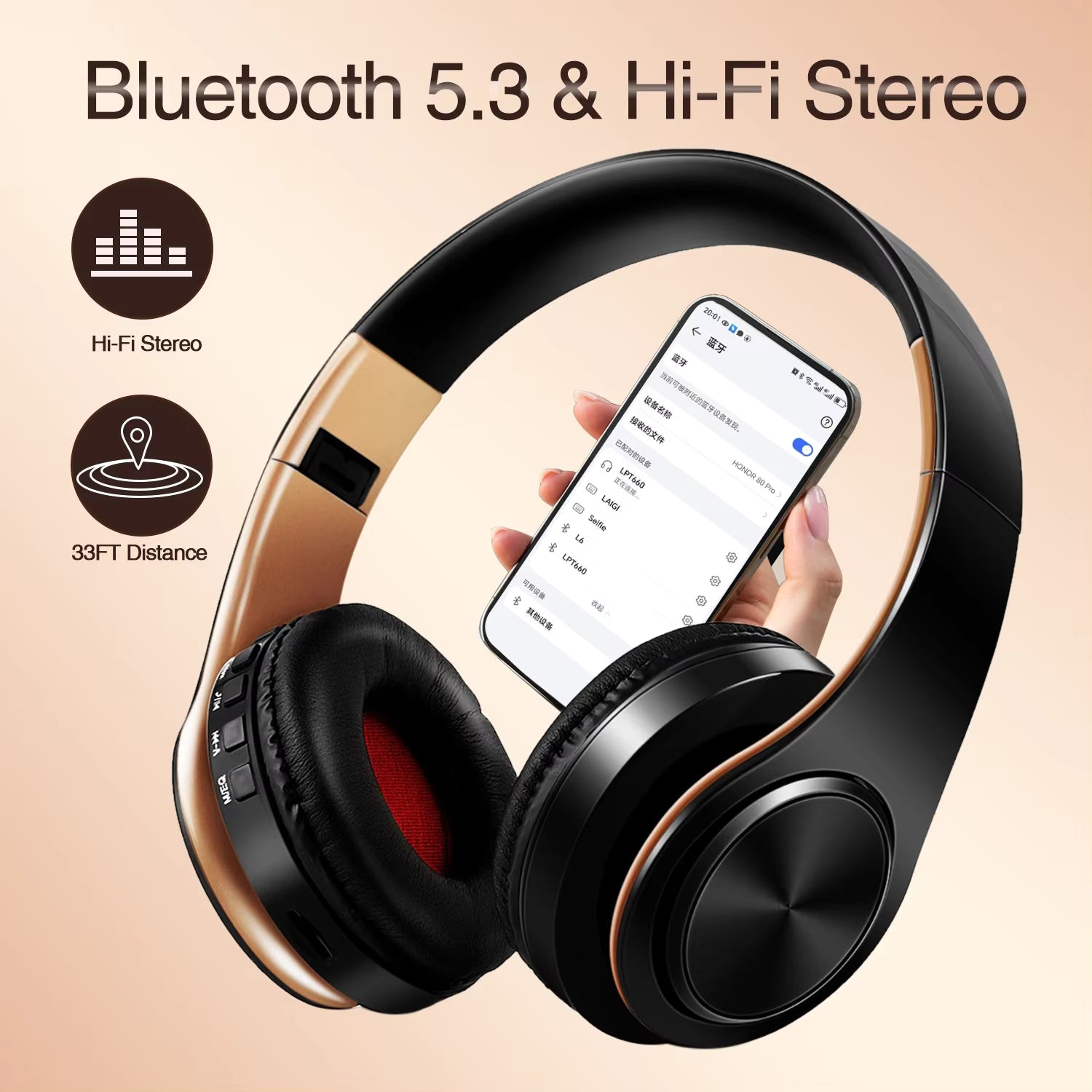 Multi-colour Bluetooth Headphones